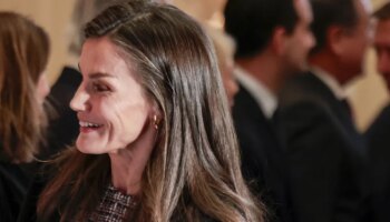 La Reina Letizia combate el frío con un vestido de tweed repetido... y misterioso