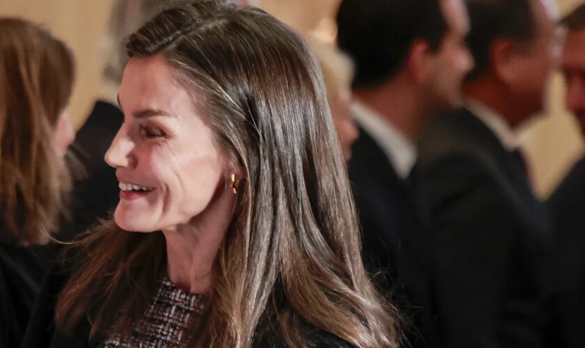 La Reina Letizia combate el frío con un vestido de tweed repetido... y misterioso