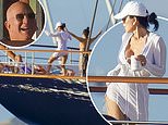 Lauren Sanchez, 55, flaunts her incredible figure as she and Jeff Bezos soak up the sun on $500 million yacht