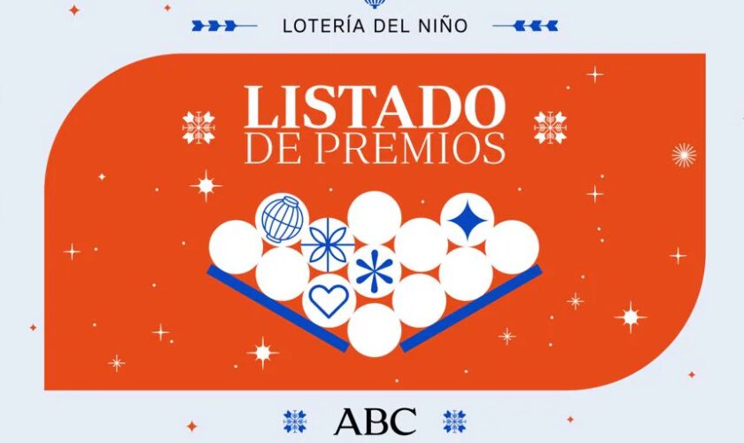 Lista de todos los premios de la Lotería del Niño 2025