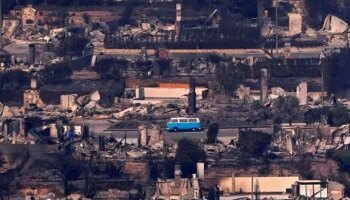 Miracle VW camper van untouched by LA fires despite blaze destroying everything else in street