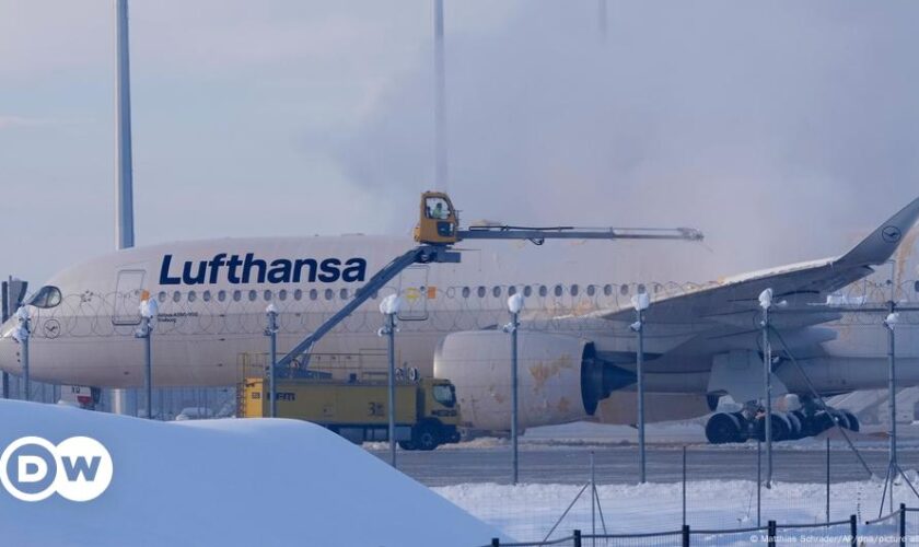 Munich, Frankfurt flights canceled amid winter weather