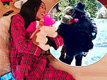 Naomi Campbell, 54, shares rare snaps of daughter, 3, and son, 12 months, during family ski trip - after confirming she welcomed them via surrogate