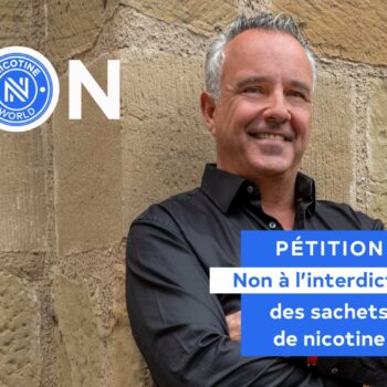 Nicotine World mobilise contre l’interdiction des sachets de nicotine en France