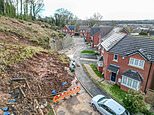 Our newbuild estate has been cut off by a massive landslip for months - and we fear our £400k homes could be next in the firing line