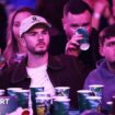 James Maddison watching darts