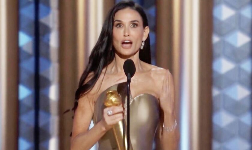 Rede im Video: Demi Moore berührt über ersten Golden Globe: "Stehe gerade unter Schock"