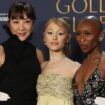 Die Musical-Verflimung "Wicked" (v.l.n.r. Michelle Yeoh, Ariana Grande und Cynthia Erivo) räumte bei den Globes ab und heimste