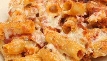 Sausage pasta bake recipe that's perfect for either lunch or dinner