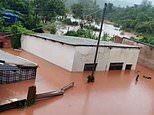 Schoolboy, eight, among the dead after landslide sweeps through Brazil - killing at least 10