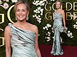 Sharon Stone, 66, is an ageless bombshell at 2025 Golden Globes in striking one-shoulder gown