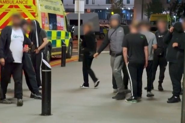 Shocking moment angry mob forces Queen Elizabeth hospital into lockdown 'threatening staff'