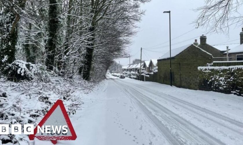 Snow and ice warnings remain after floods hit UK