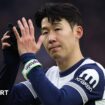 Tottenham forward Son Heung-min claps