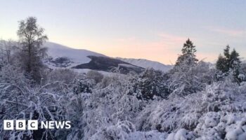 Temperature drops to -18C in Scottish hamlet