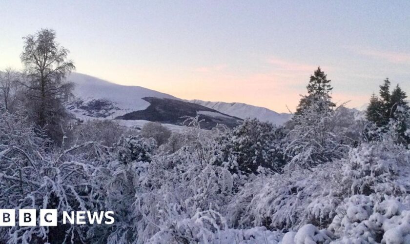 Temperature drops to -18C in Scottish hamlet