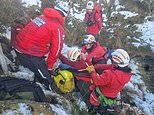 Tourists flocking to Peak District beauty spot block mountain rescue of injured walker who 'took a tumble' in freezing conditions