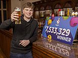 Trainee gas engineer, 20, who won £7.5m on the Lottery insists he'll keep working and reveals the unglamorous way he celebrated win