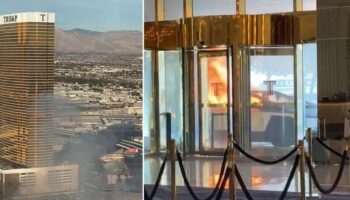 Trump Tower explosion horror in Las Vegas as one dead inside Tesla truck fire with seven injured