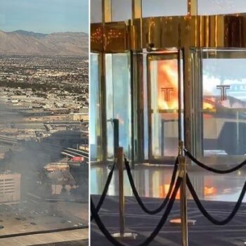 Trump Tower explosion horror in Las Vegas as one dead inside Tesla truck fire with seven injured