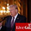 Trump declines to rule out using military force to control Greenland and Panama Canal – US politics live