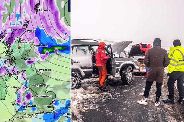 UK facing 10 inches of snow - all 41 counties that could see white-out this week