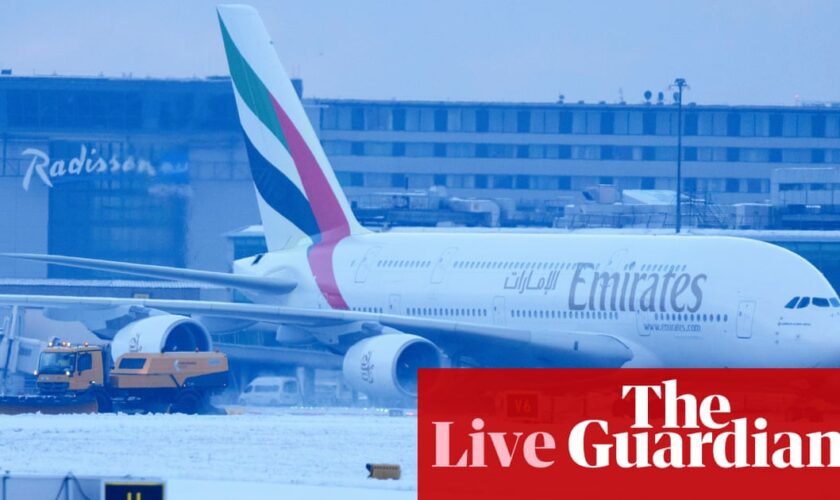 UK weather: Manchester airport temporarily closes runways due to ‘significant levels of snow’