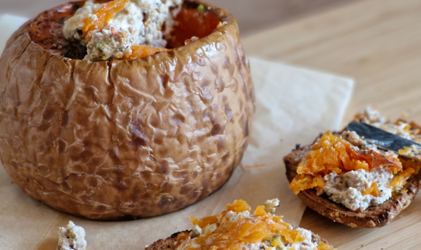 Untable de calabaza caramelizada, gorgonzola y frutos secos