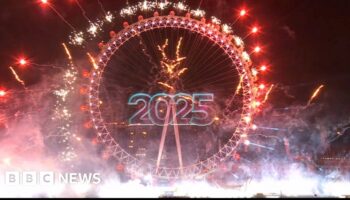 Watch: London welcomes 2025 with huge fireworks display