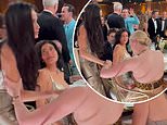 Watch the awkward moment Demi Moore IGNORES huge fan Kylie Jenner following her Golden Globes win  - months after the reality star recreated her Striptease look for Halloween