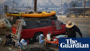 Wildfires bring pollution hazards for unhoused people in LA: ‘Like breathing in lead’