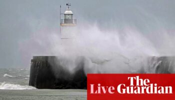 Wind and rain batters UK as country welcomes 2025 – live updates