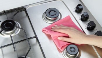 Woman's 'life-changing' cling film hack that removes stains from stove tops