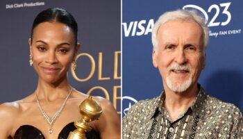 Zoe Saldaña reveals James Cameron sent her sweet message after Golden Globes win: ‘He believes in me’