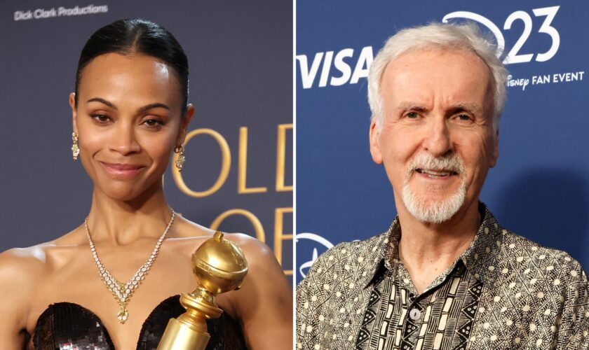 Zoe Saldaña reveals James Cameron sent her sweet message after Golden Globes win: ‘He believes in me’