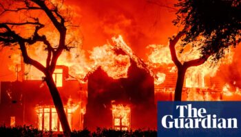 ‘Big oil’s negligence’: LA residents call on fossil fuel industry to pay for wildfire damages